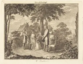 Family Grown, by Daniel Nikolaus Chodowiecki, ink, 1793