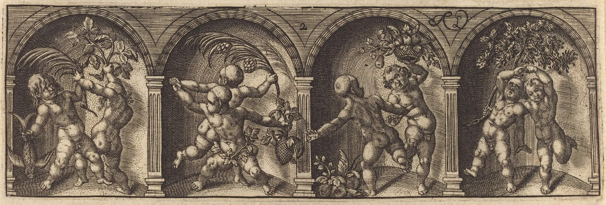 Les divers pourtraicts et figures II, detail