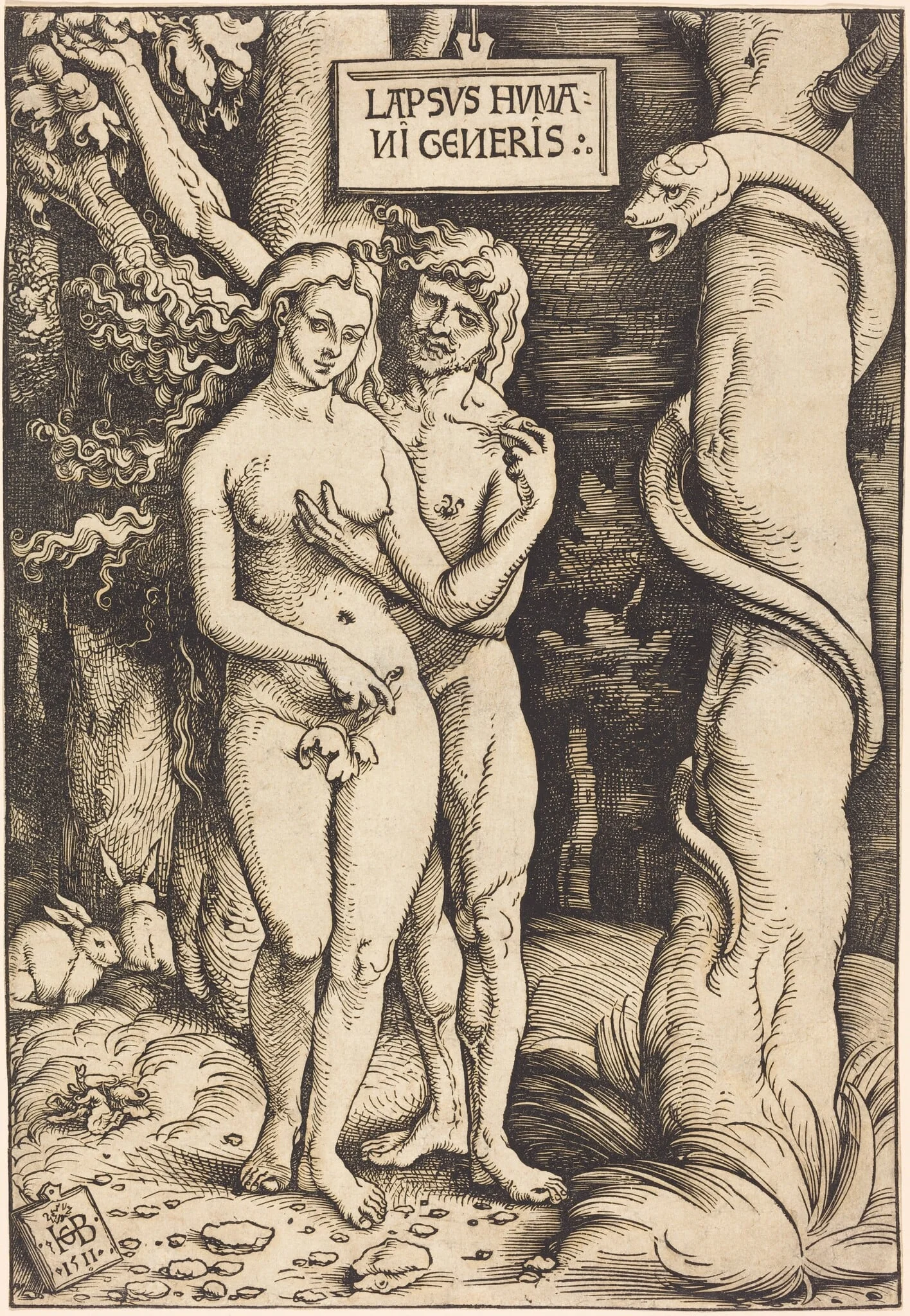 Adam and Eve, detail