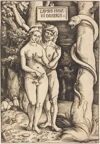 Adam and Eve, by Hans Baldung Grien, ink, 1511