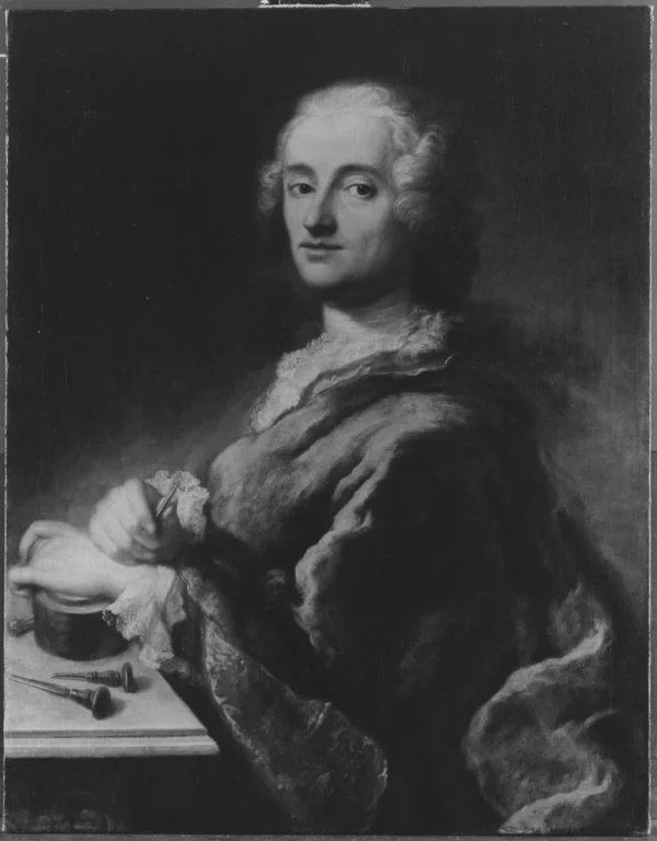 Bildnis des kurbayerischen Hofmedailleurs Franz Andreas Schega, detail