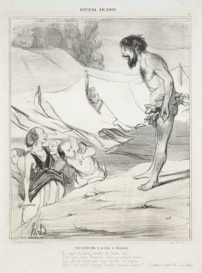 Introduction of Ulysses to Nausica, detail