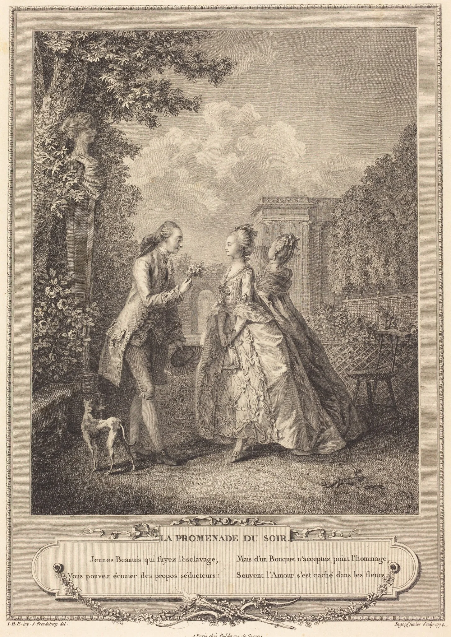 La promenade du soir, detail