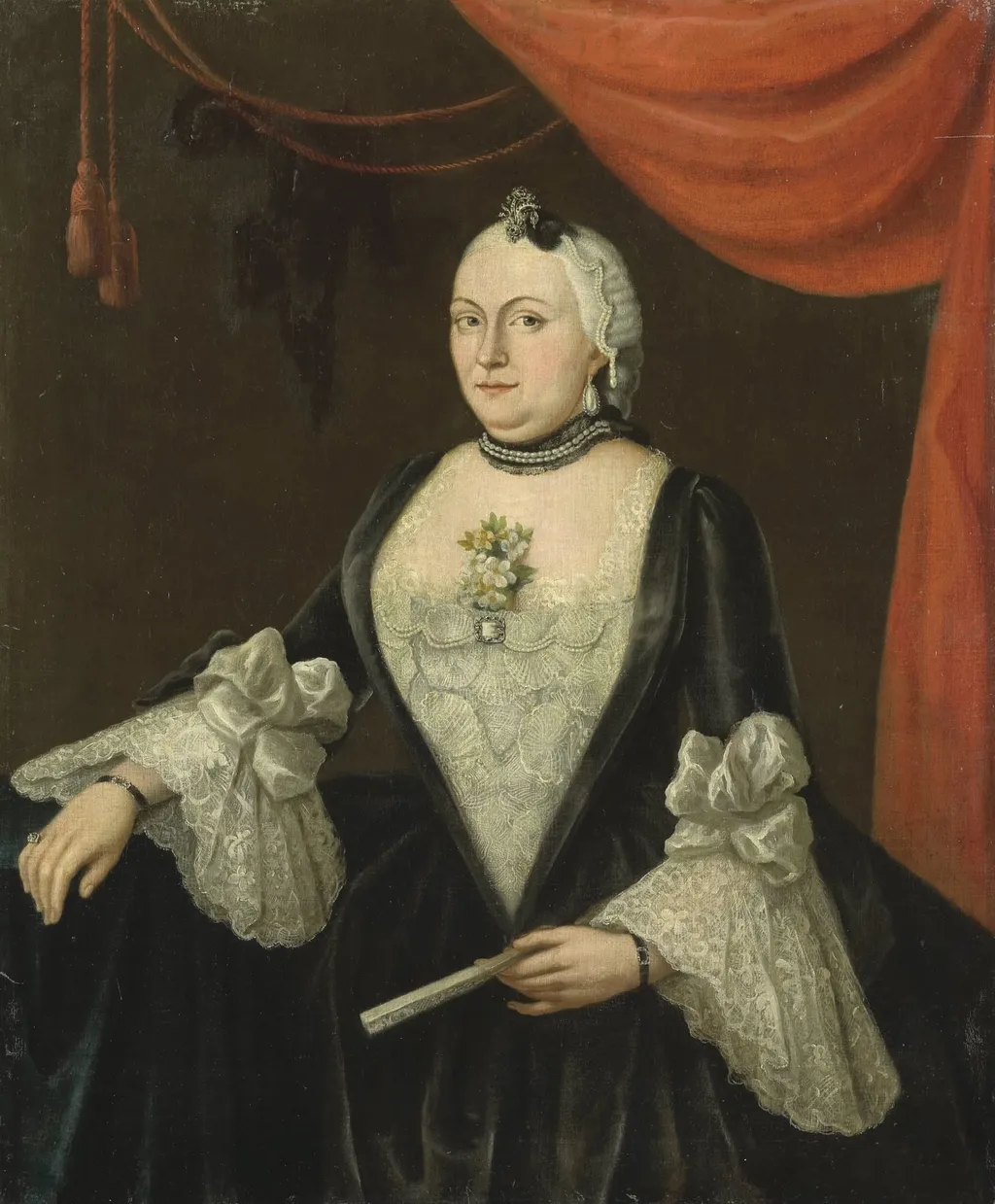 Johanna van Rijswijk (b. 1715), Wife of Jan Hendrik van Rijswijk, by Isaac Lodewijk la Fargue van Nieuwland, unspecified, 1754
