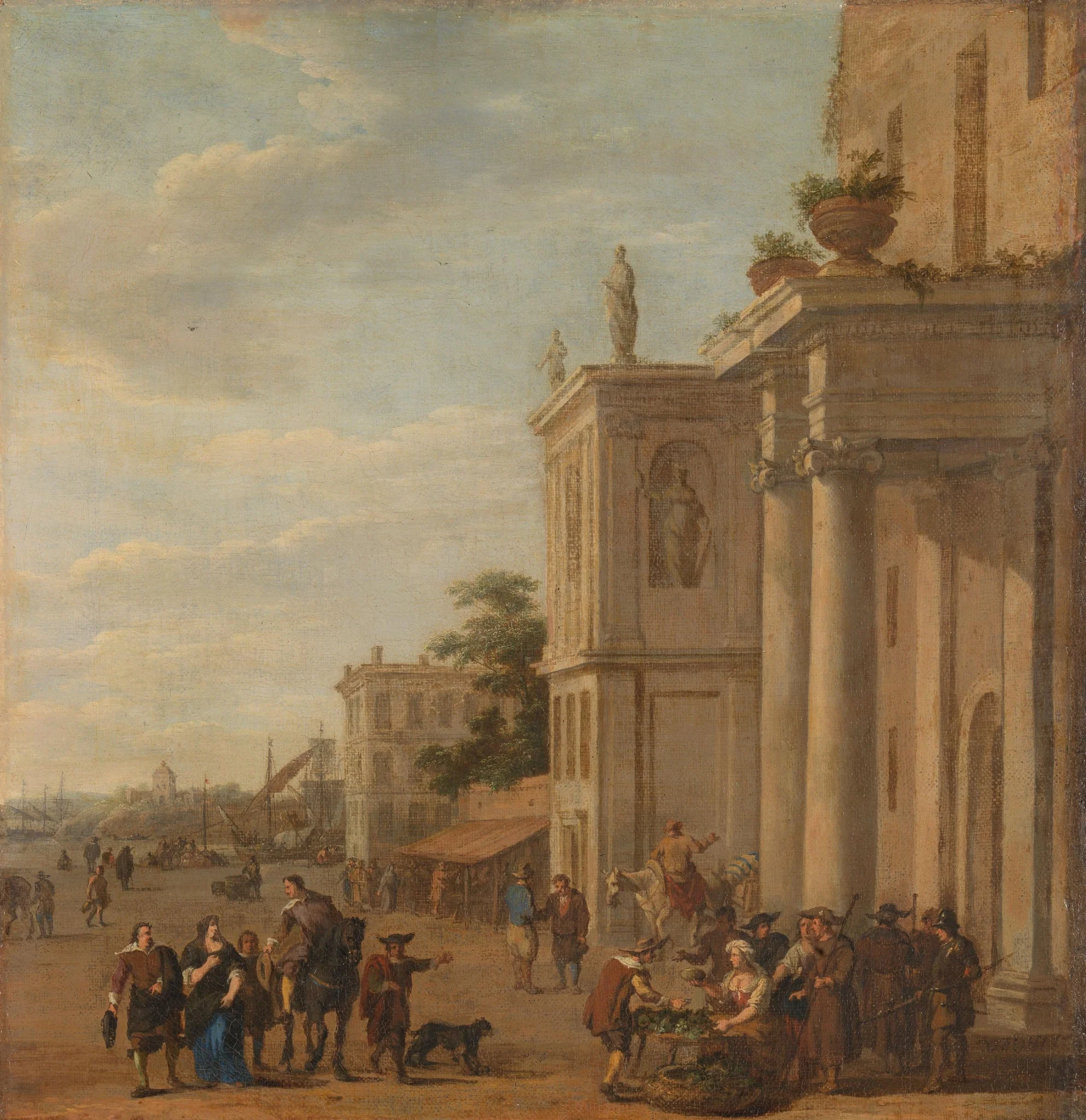 Italian marketplace, detail