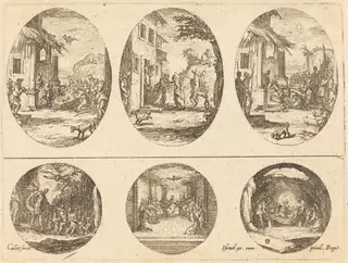 Mysteries of the Passion, by Jacques Callot, ink, 1631