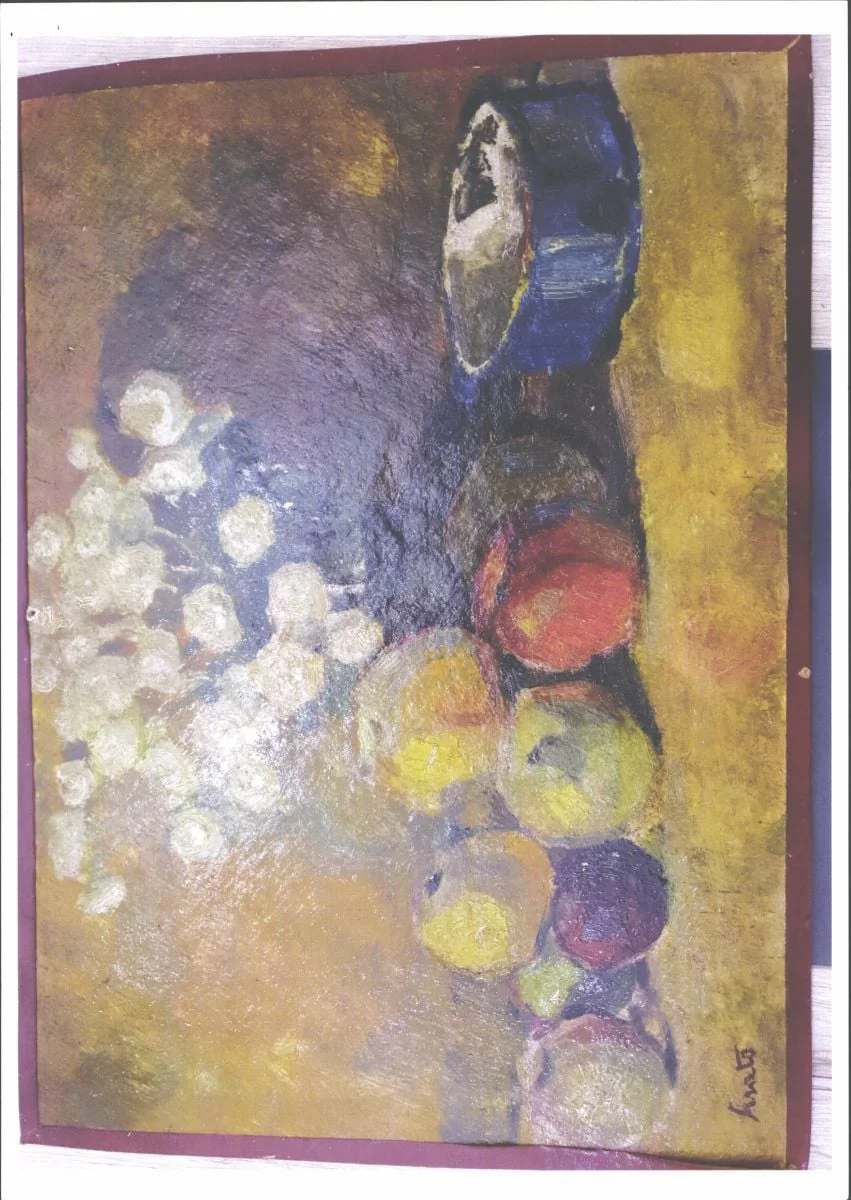 Natură statică cu flori și fructe, detail