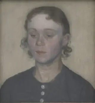 The Artist's Wife, Ida Hammershøi, née Ilsted, by Vilhelm Hammershøi, oil, 1898