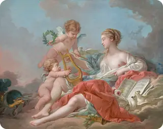 Allegory of Music, by François Boucher, oil, 1764