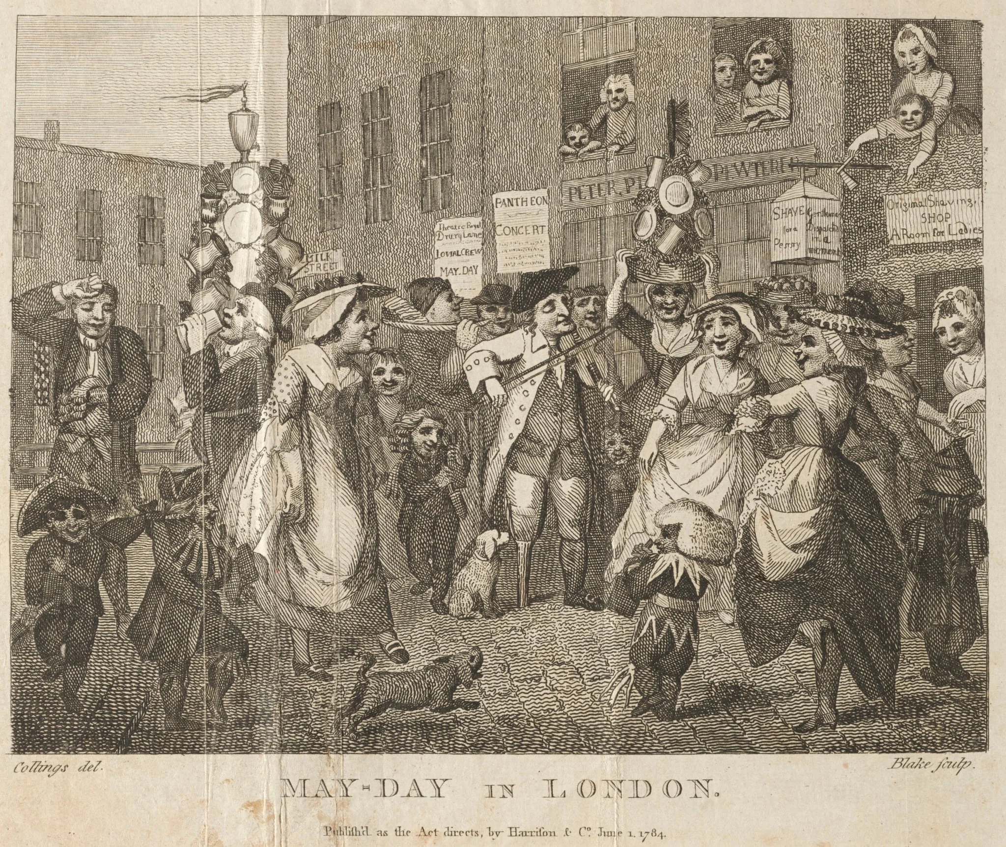 May-Day in London, detail