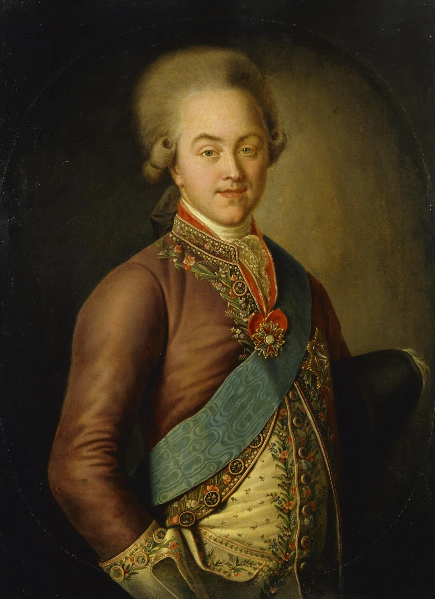 Portrait of Count N.P.Sheremetev, detail