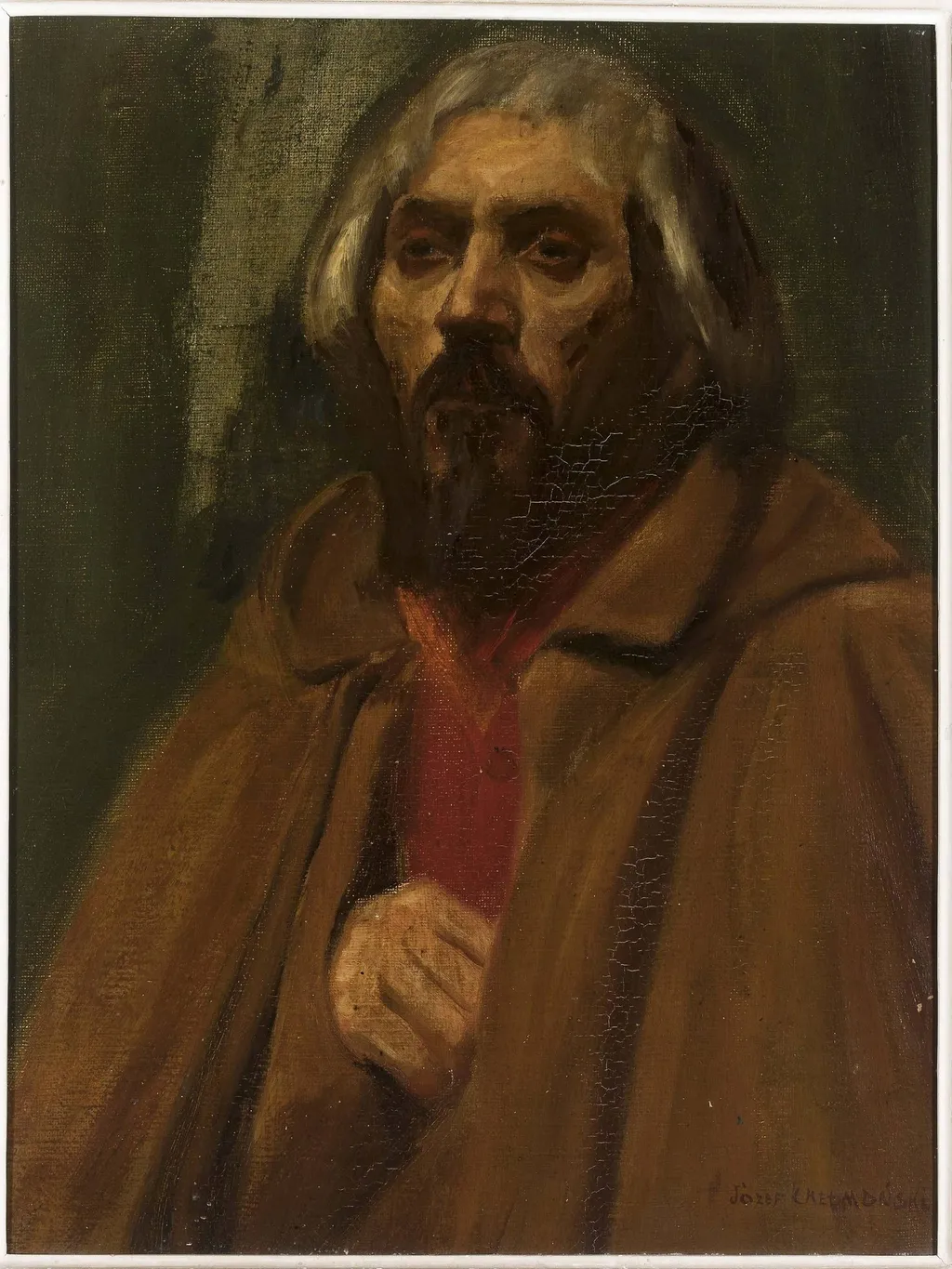 Portrait of a peasant, by Józef Chełmoński, oil, 1890