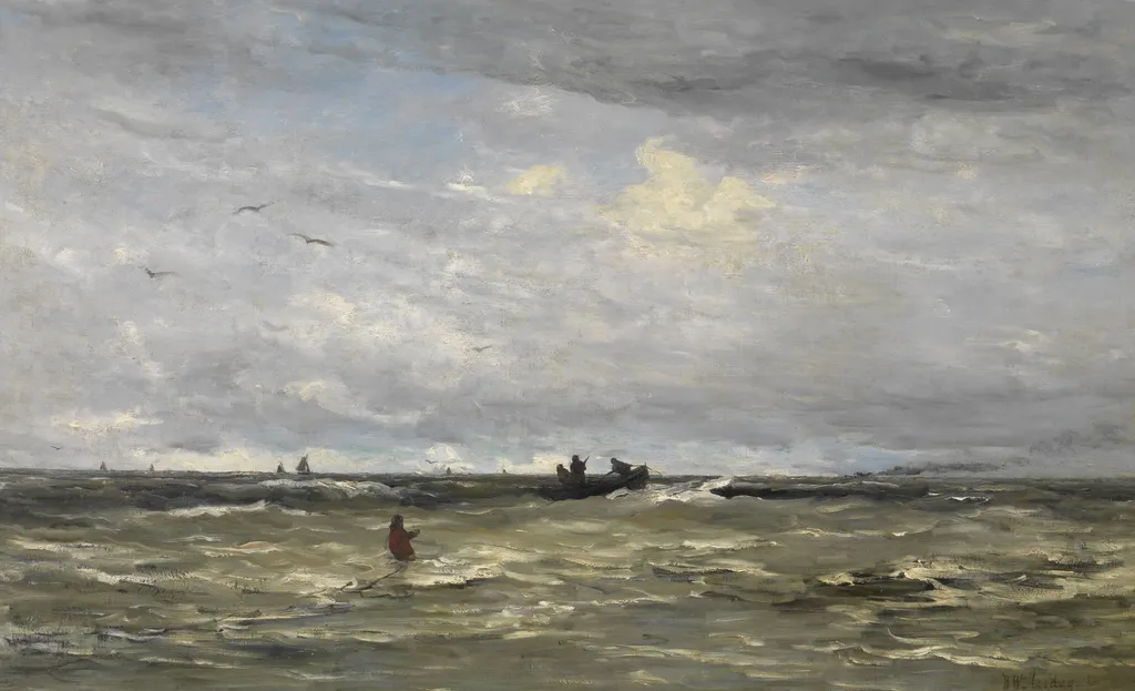 Weigh Anchor, by Hendrik Willem Mesdag, oil