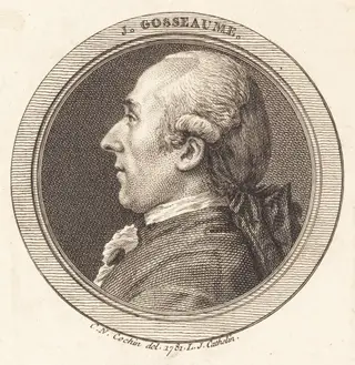 J. Gosseaume, by Louis-Jacques Cathelin, ink, 1781