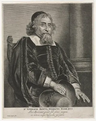 Ephraim Bonus, by Jan Lievens, 1652