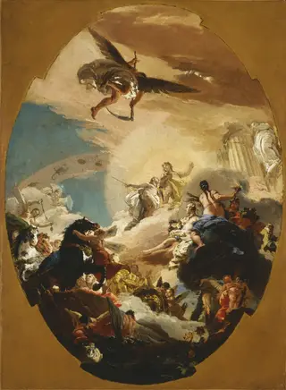 Apollo and Phaëthon, by Giovanni Battista Tiepolo, oil, 1731