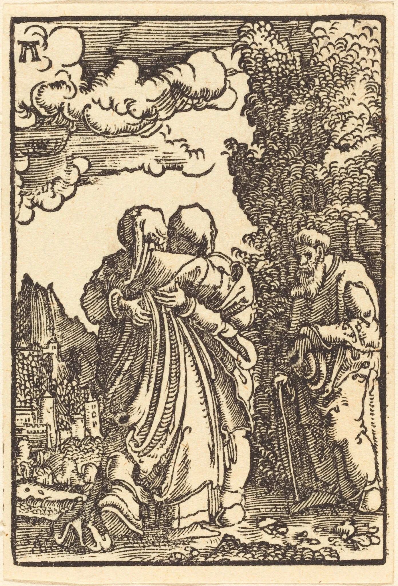 The Visitation, detail