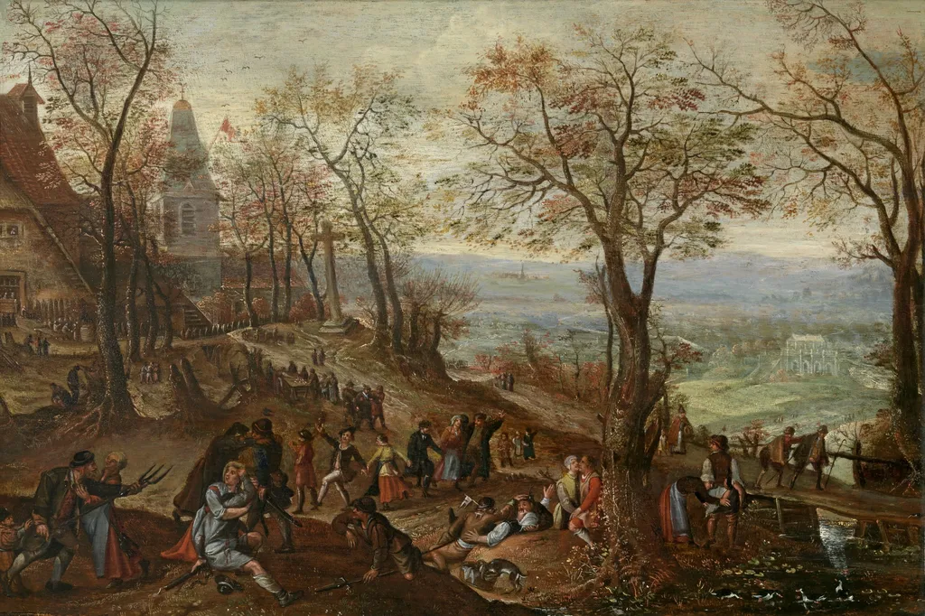 Country Fair, by Pieter Stevens, oil, 1598