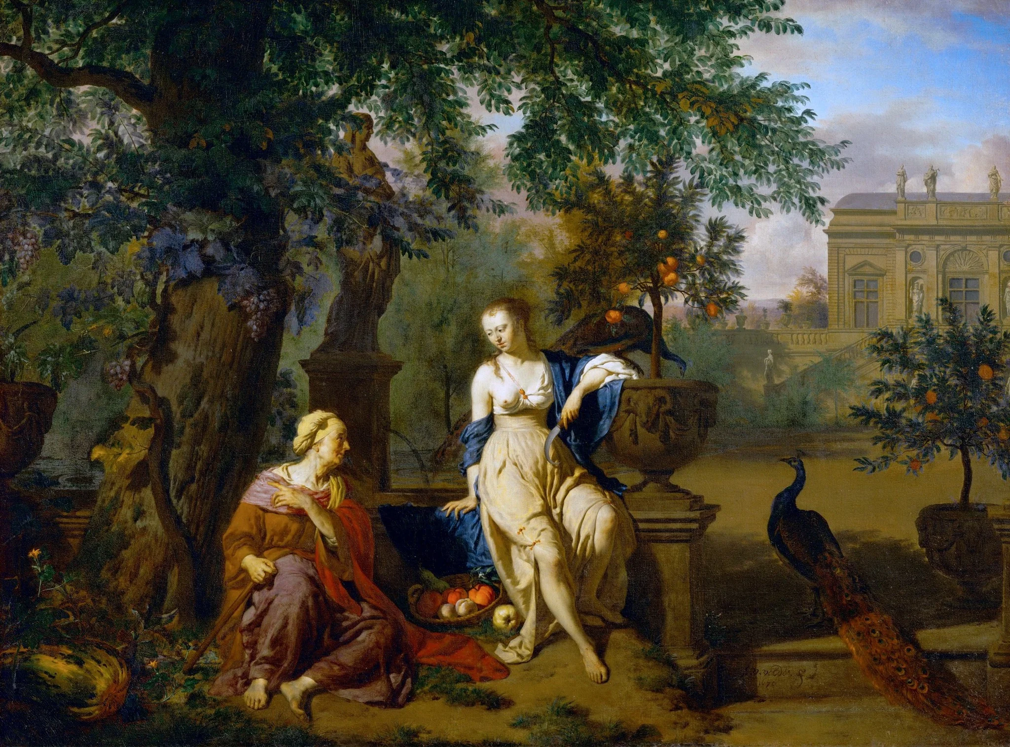 Vertumnus and Pomona, detail