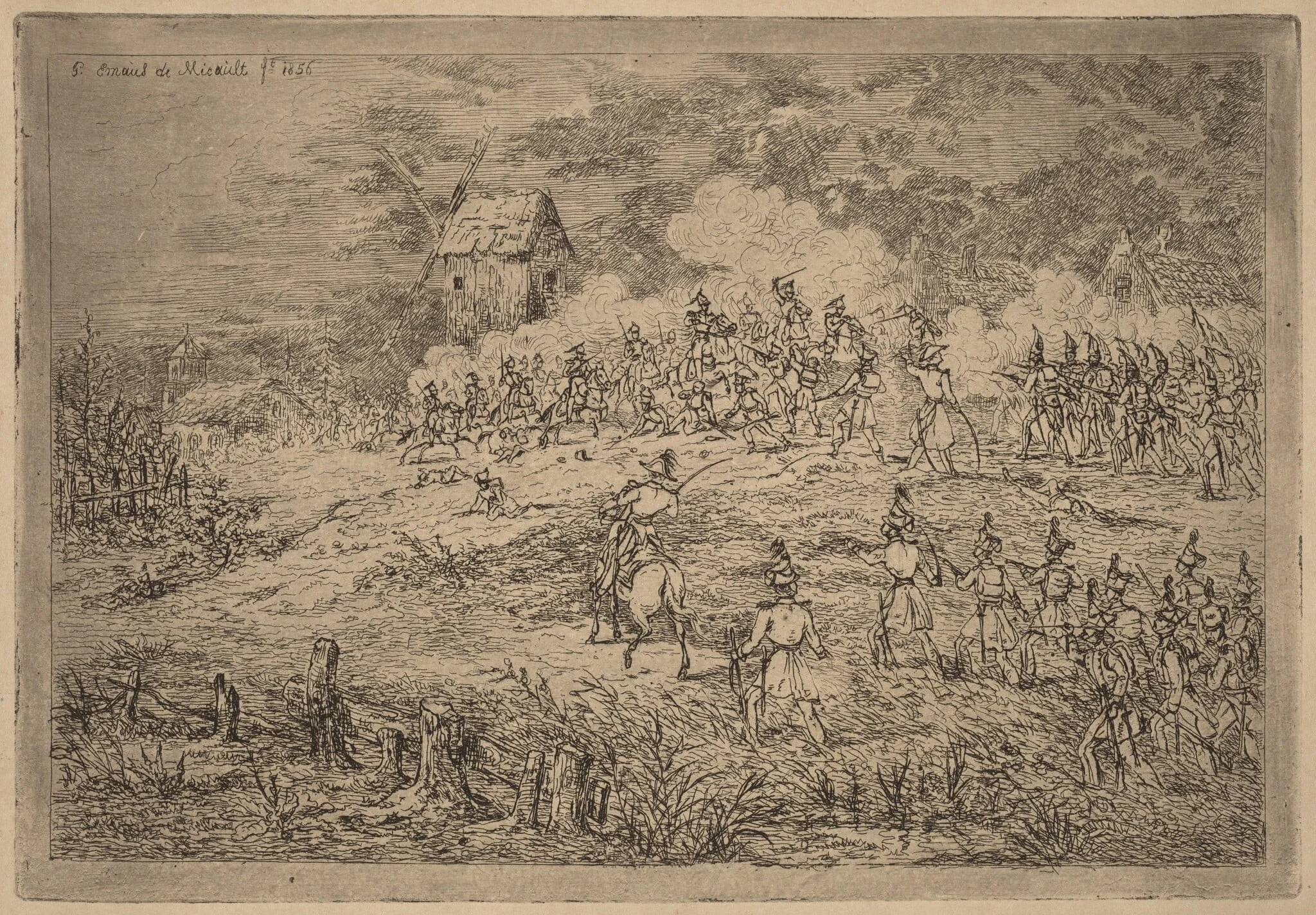 Charge of the Cavalry (Charge de cavalerie contre des chasseurs), detail