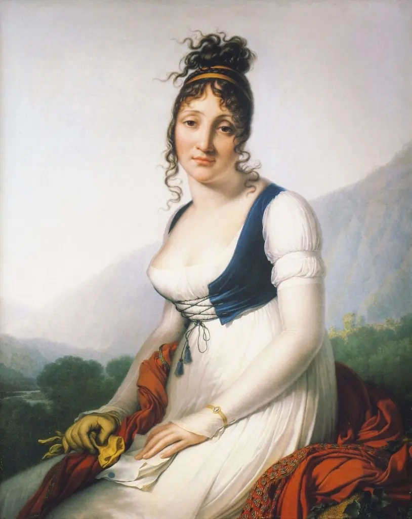 Portrait of Comtesse Marie-Henriette Doullé de Bonneval, by Anne-Louis Girodet, oil, 1800