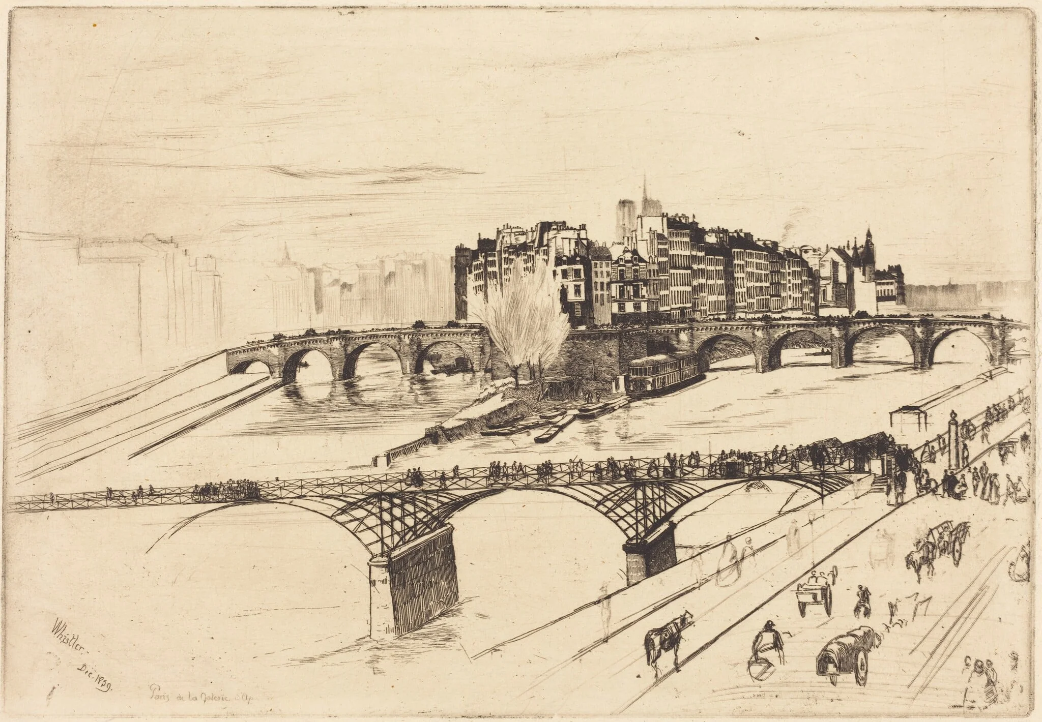 Isle de la Cité, Paris, detail