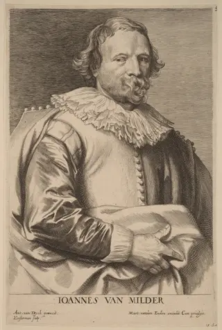 Jan van Mildert, by Lucas Emil Vorsterman, ink, 1634