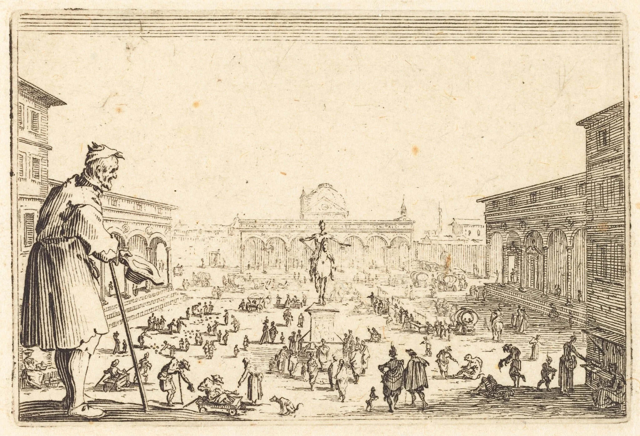 Piazza SS. Annunziata, Florence, detail