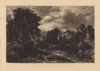 Glebe Farm (b), by David Lucas, ink, 1831