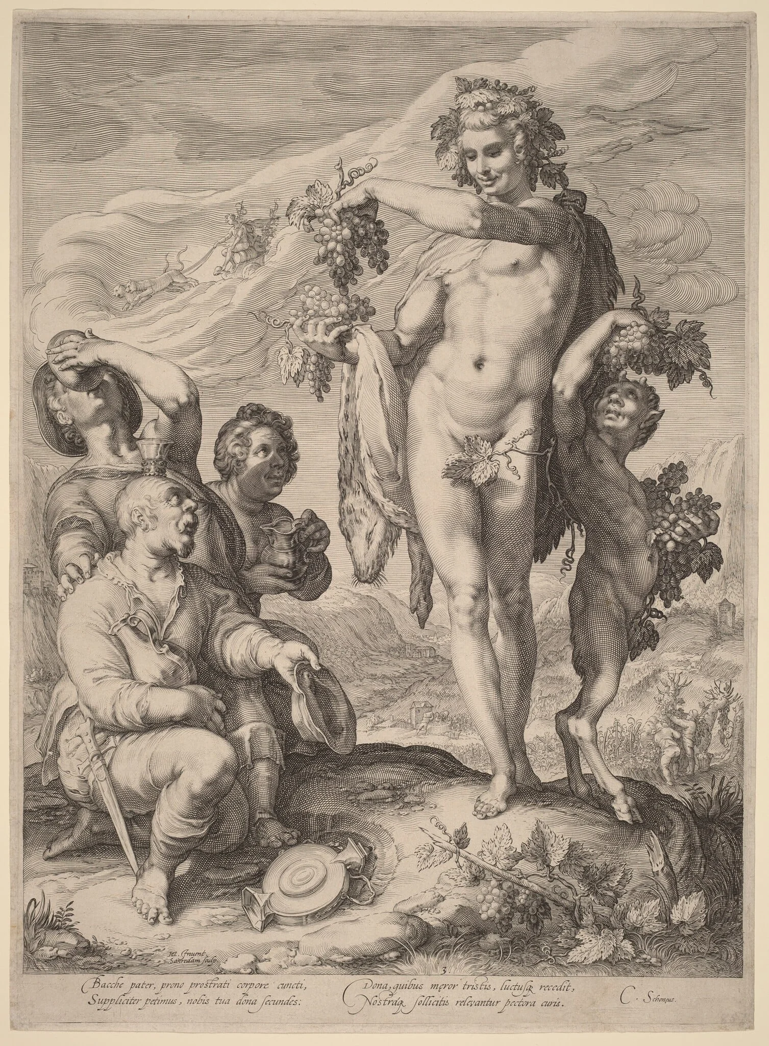 The Cult of Bacchus, detail