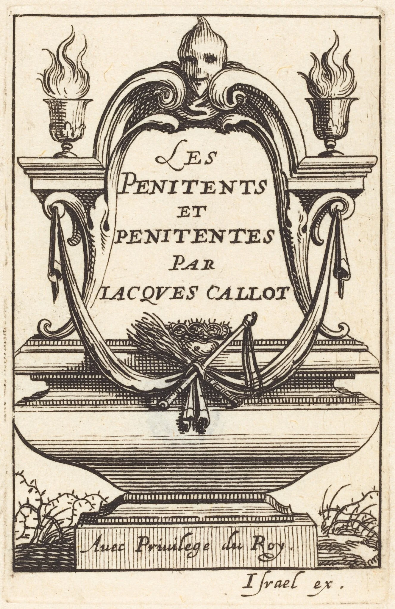 Frontispiece for Callot's "The Penitents", detail