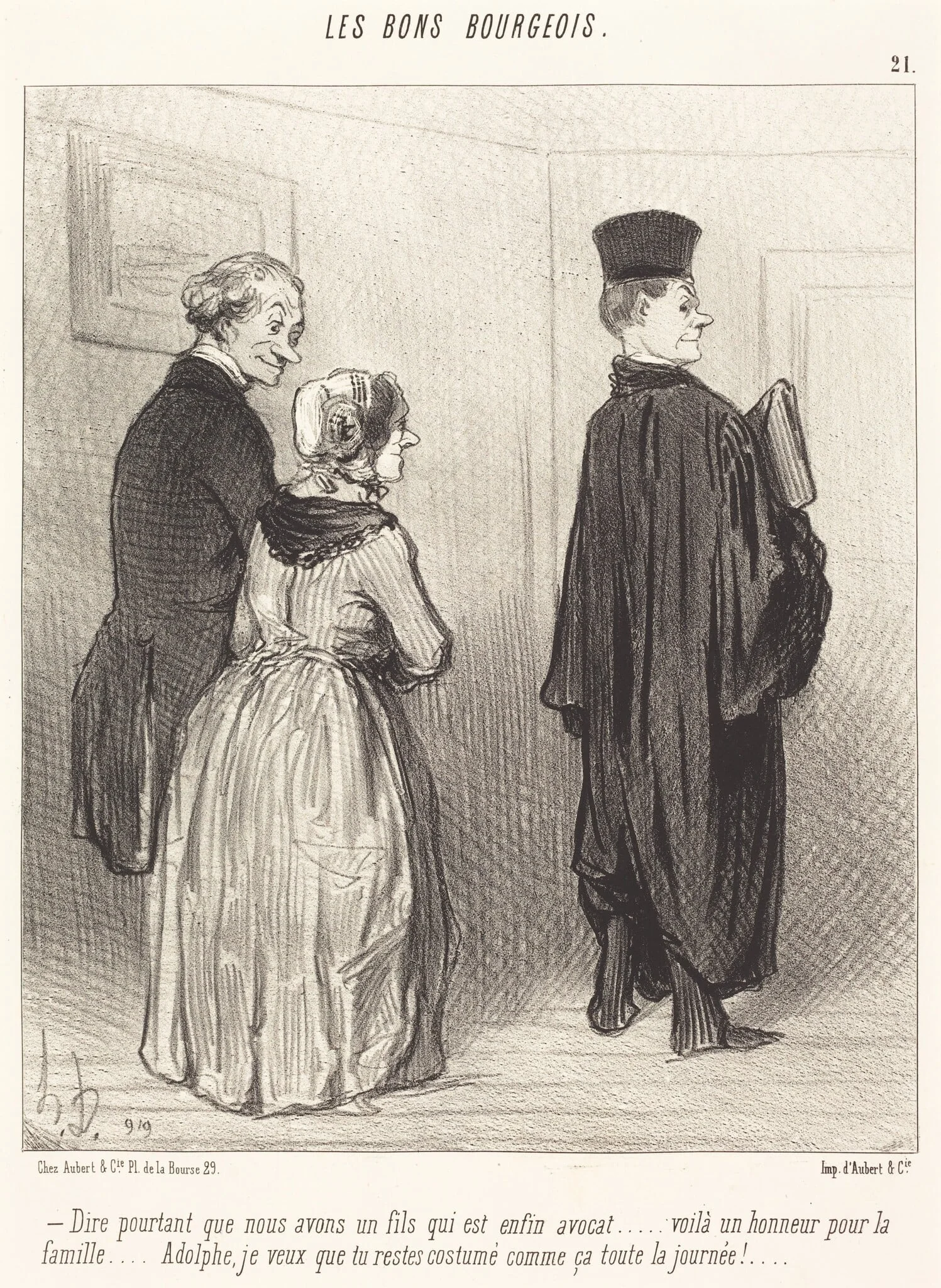 Dire... que nous avons un fils qui est... avocat..., detail