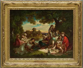 Turkish Women, by Narcisse Virgilio Díaz, oil, 1807