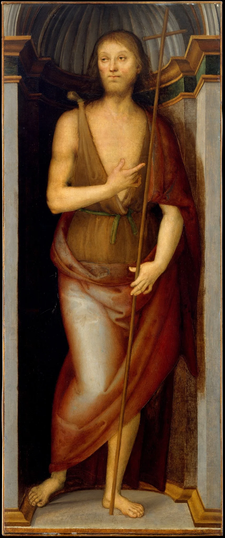 Saint John the Baptist; Saint Lucy, detail
