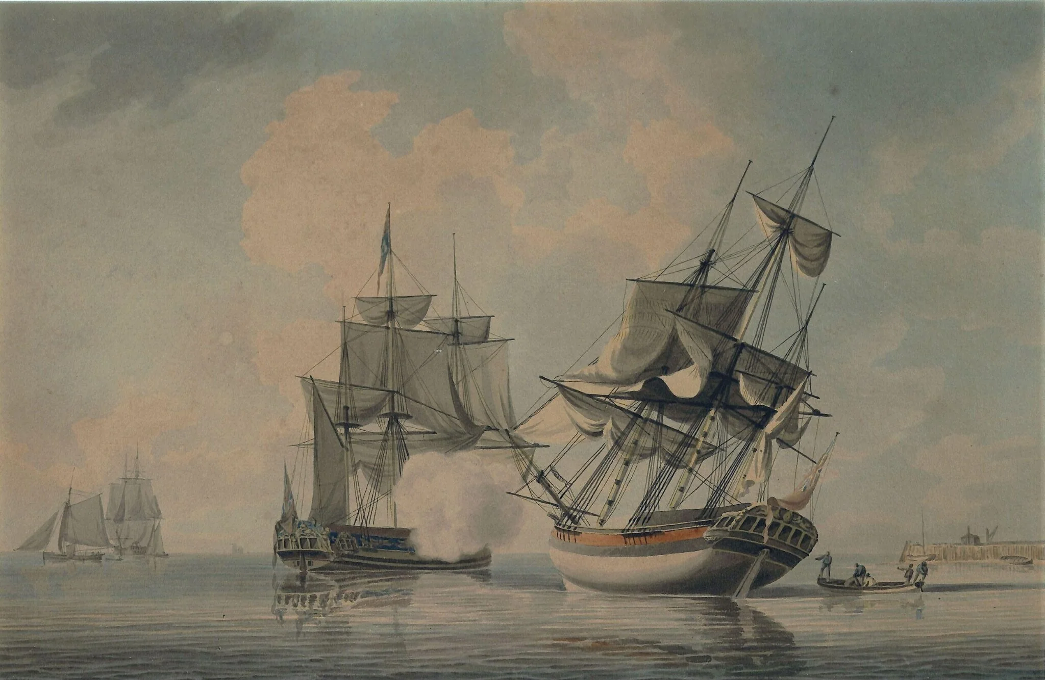 Seapiece with Shipping, detail