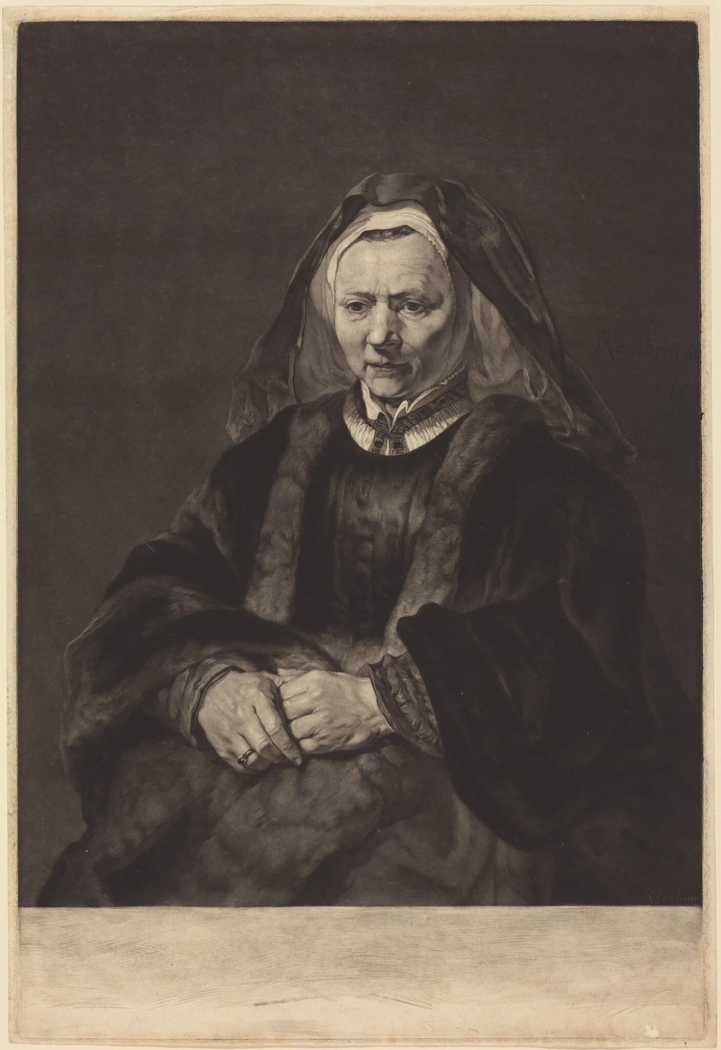 Rembrandt's Wife, detail