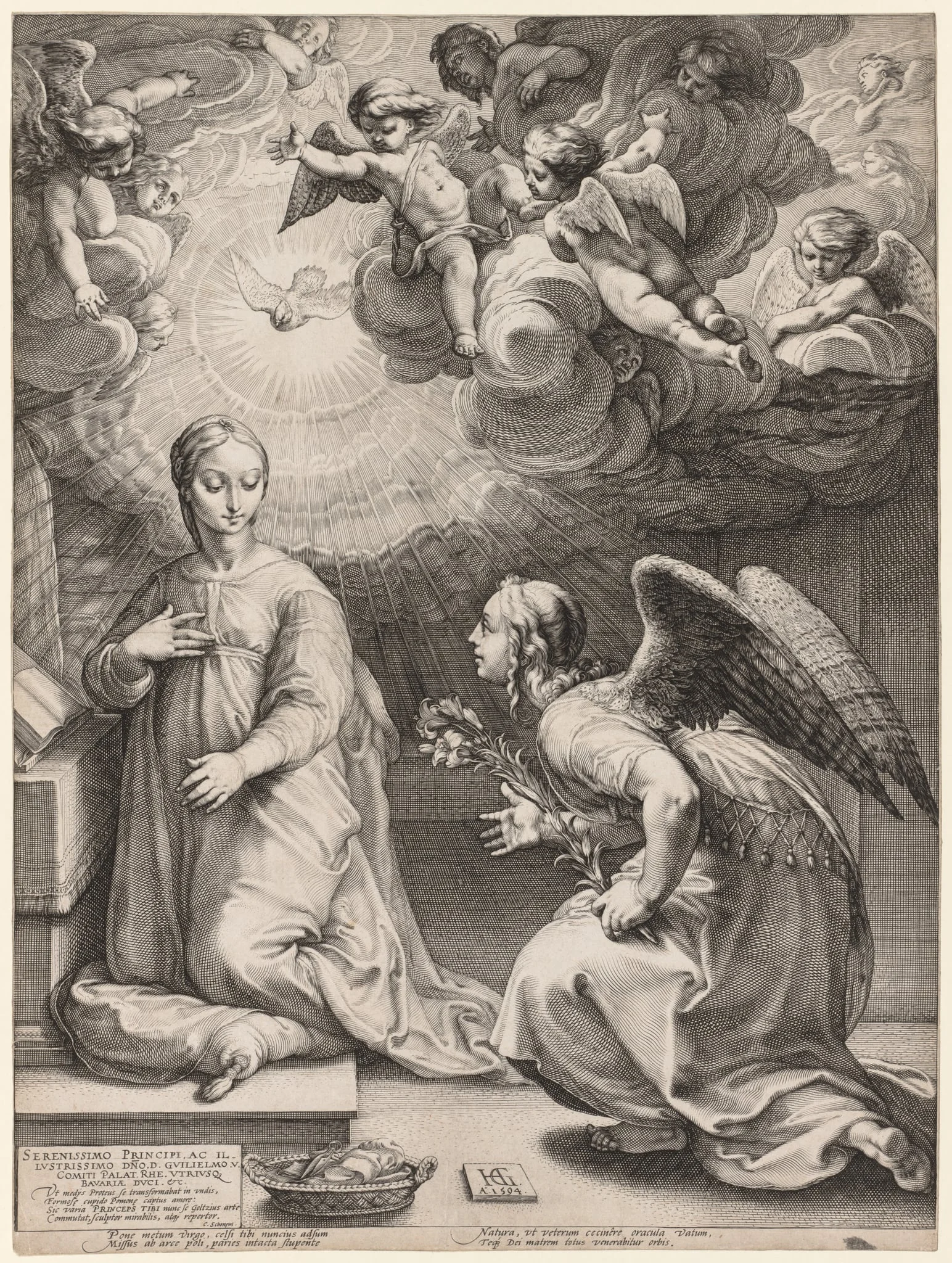 The Annunciation, detail