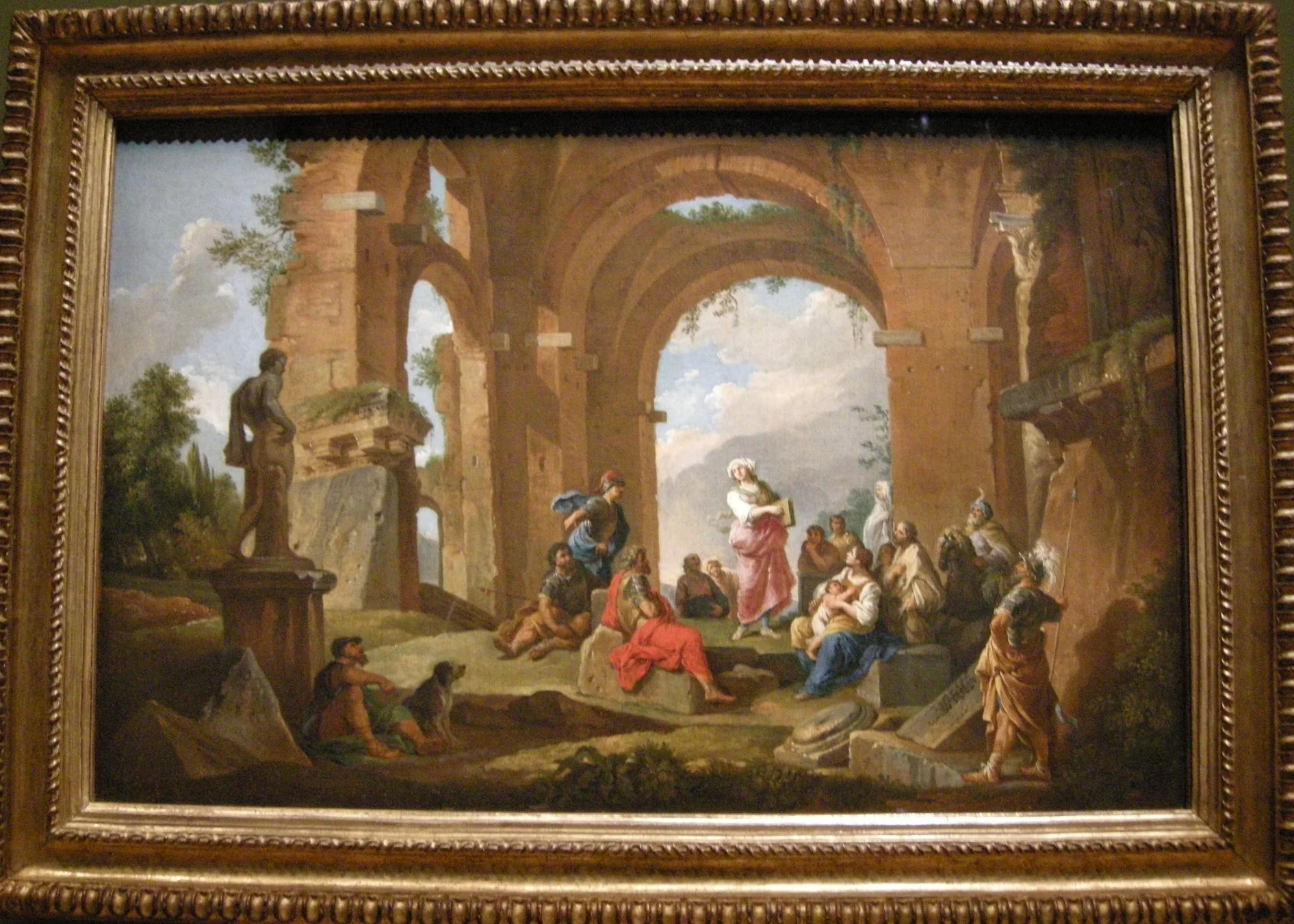 The Cumaean Sibyl delivering the Oracles, detail
