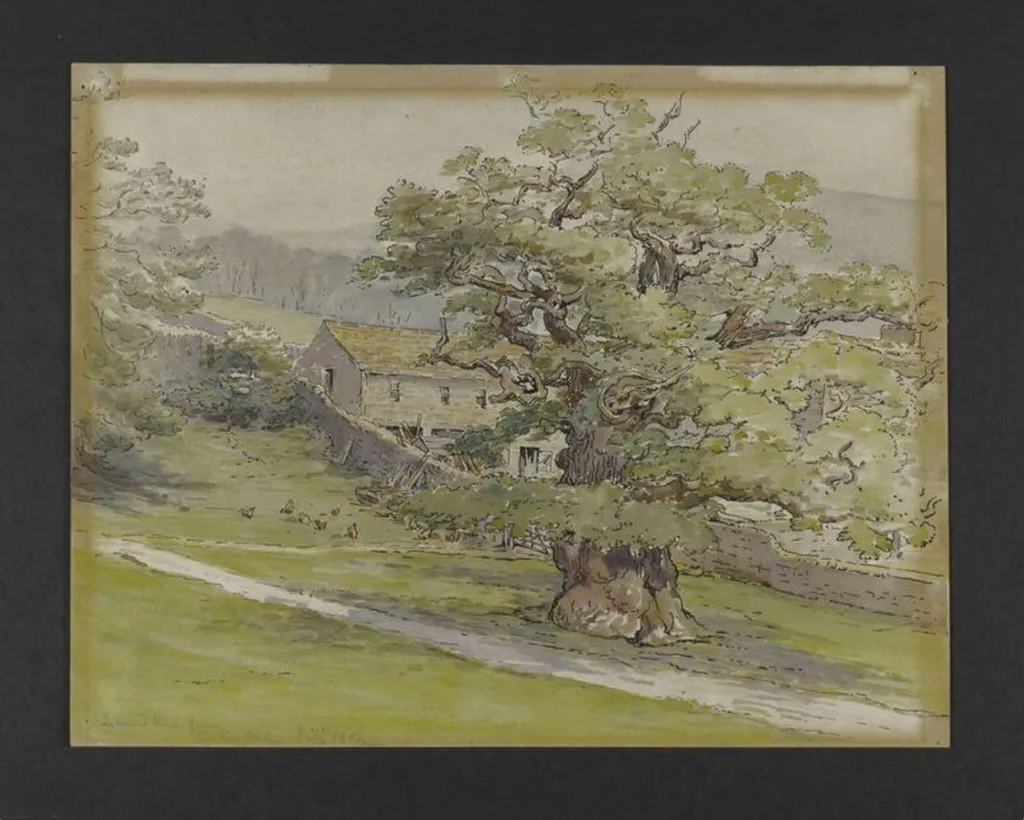 Laund House Farm. Bolton Abbey, by Beatrix Potter, watercolor, 6
