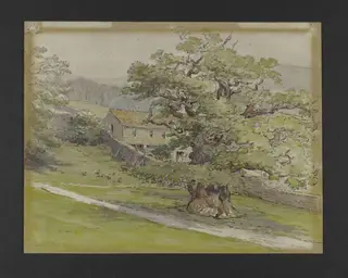 Laund House Farm. Bolton Abbey, by Beatrix Potter, watercolor, 6
