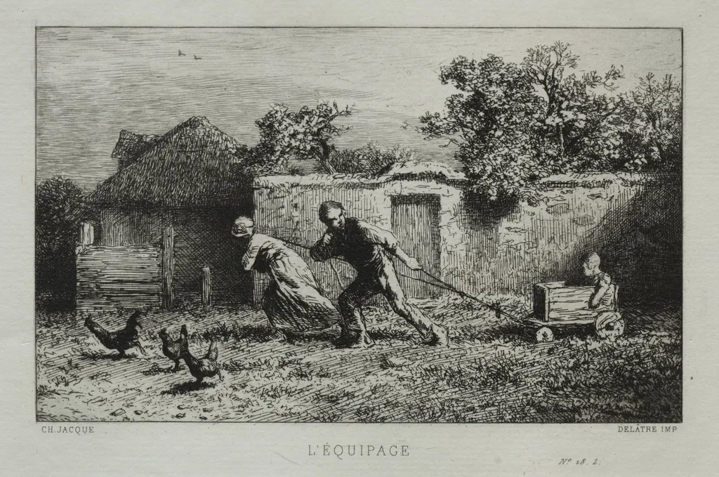 The Crew, by Charles-Émile Jacque, 1865