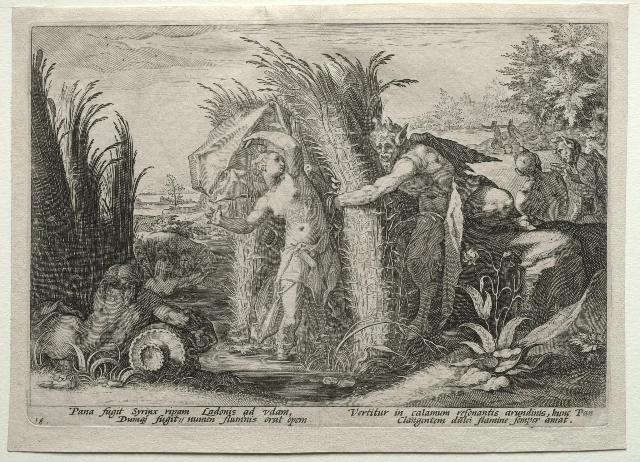 Pan Pursuing Syrinx, detail