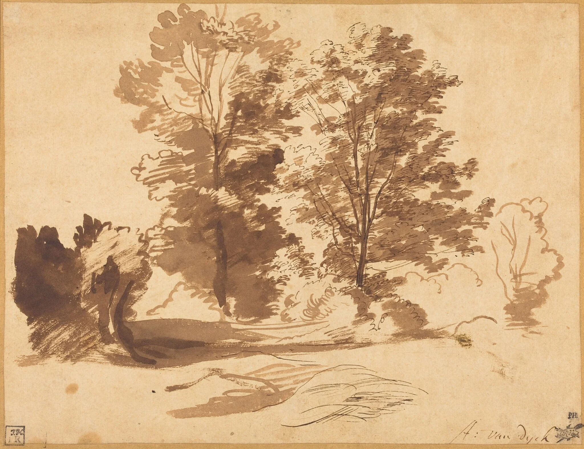 The Edge of a Wood, detail