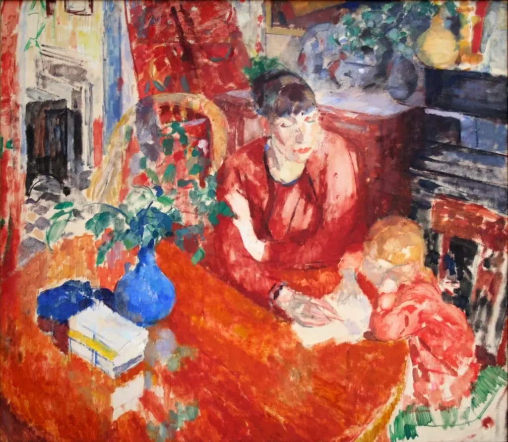Education, by Rik Wouters, oil, 1912