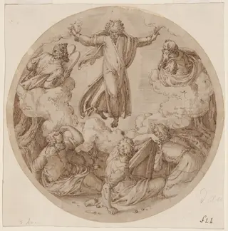 The Transfiguration, by Ercole Setti, ink, 1580