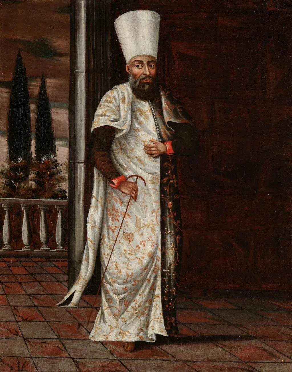 The Chaous Bachi, by Jean Baptiste Vanmour, oil, 1718