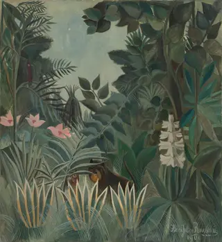The Equatorial Jungle, by Henri Rousseau, oil, 1909