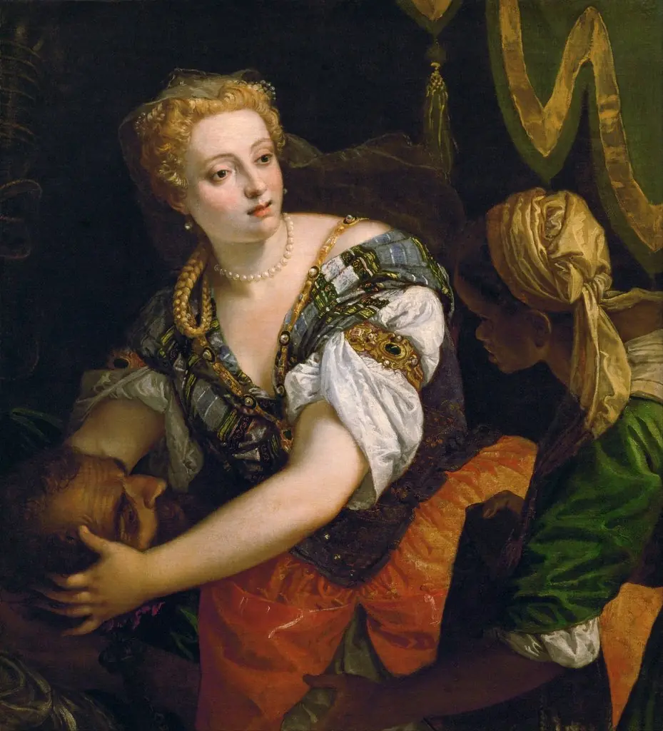 Judith with the Head of Holofernes, by Paolo Veronese, oil