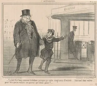 Ca doit être bien amusant la-dedans ..., by Honoré Daumier, ink, 1857