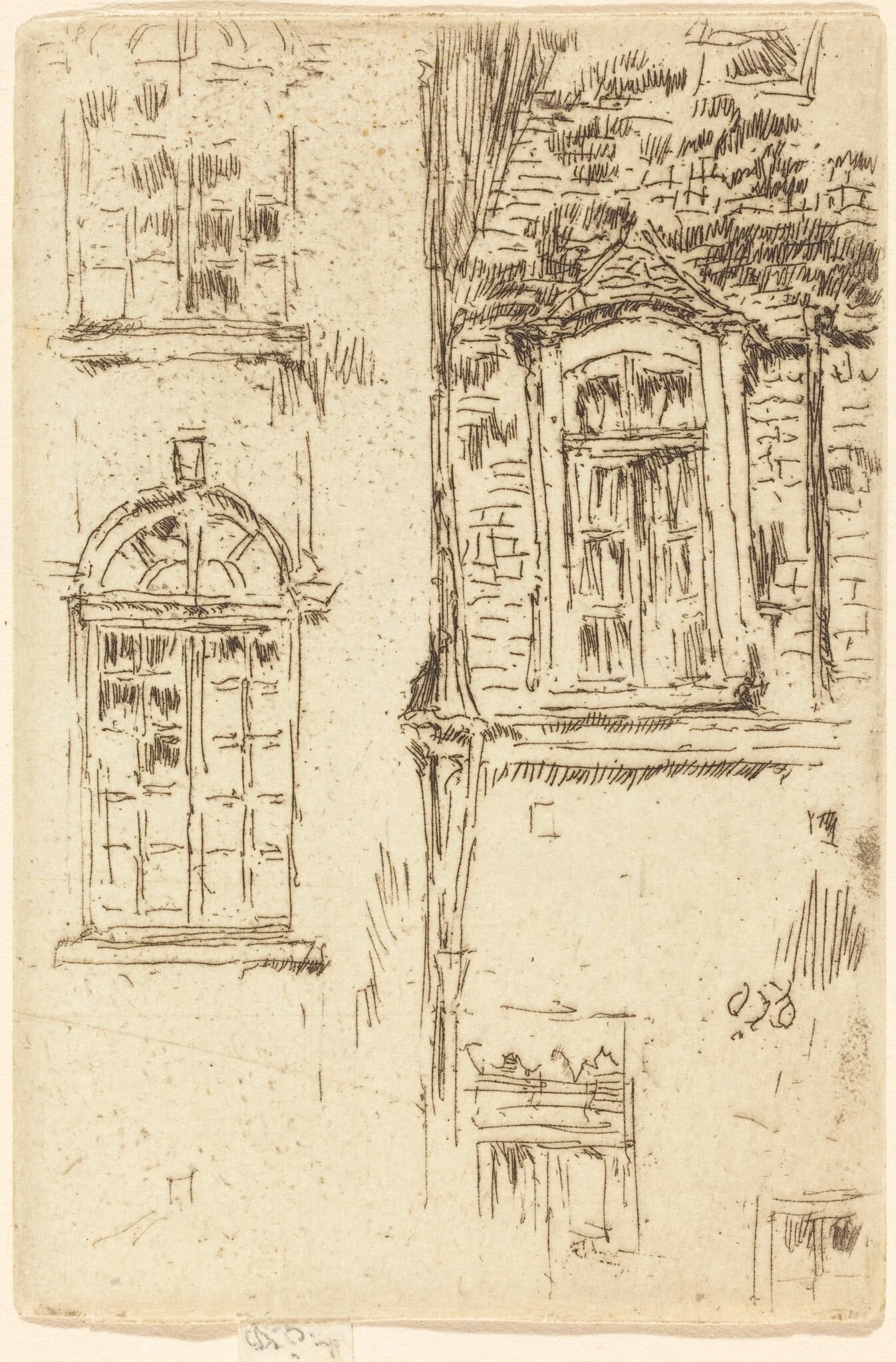 Windows Opposite Hotel, Bourges, detail
